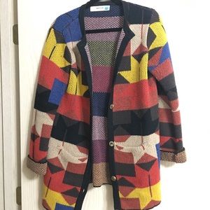 100% Wool Aztec Cardigan